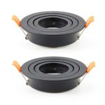 GU10 Downlight Housing 2-Piece Black by BRENDAXIN Adjustable Aluminum-0