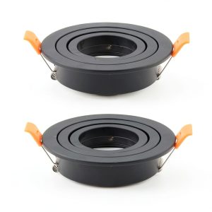 GU10 Downlight Housing 2-Piece Black by BRENDAXIN Adjustable Aluminum-0
