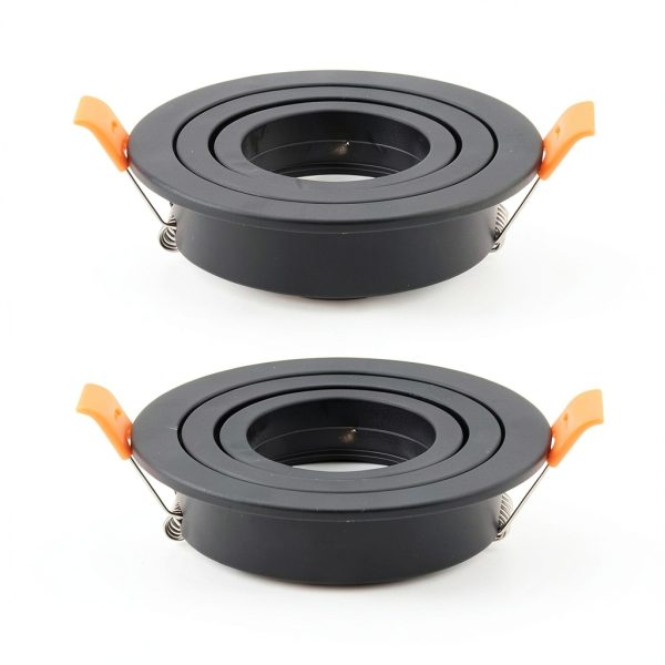 GU10 Downlight Housing 2-Piece Black by BRENDAXIN Adjustable Aluminum-0