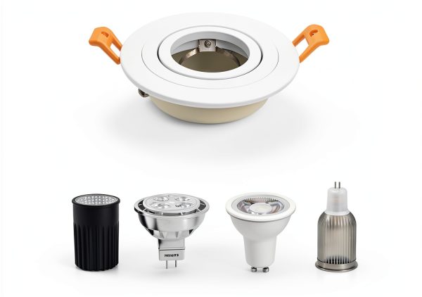BRENDAXIN 2 Round White GU10 Downlight Housing – Aluminum 25° Angle-4