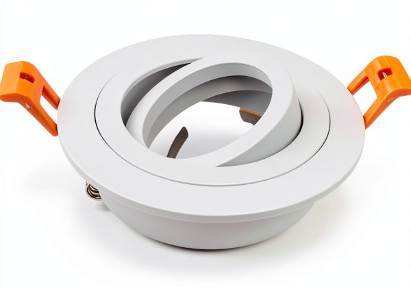 BRENDAXIN 2 Round White GU10 Downlight Housing – Aluminum 25° Angle-1