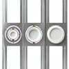 72 Pack New Construction Mounting Plate with 3-4-6" Round Hole –26× 8" Galvanized Steel Recessed LED Light Plate in Wafer Light Bracket, Thin Recessed Ceiling Light with Junction Box-3