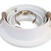 BRENDAXIN 2 Round White GU10 Downlight Housing – Aluminum 25° Angle-2