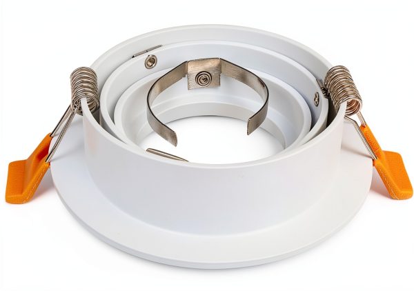 BRENDAXIN 2 Round White GU10 Downlight Housing – Aluminum 25° Angle-2