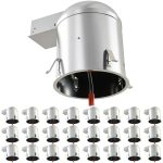 Sunco 24 Pack Can Lights for Ceiling 6 Inch Remodel Recessed Lighting Housing, 120-277V, TP24 Connector Included, Air Tight Can, Easy Install, IC Rated, UL & Title 24 Compliant-0