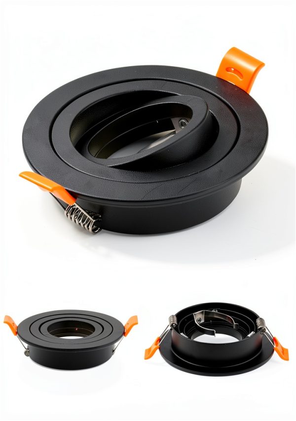 GU10 Downlight Housing 2-Piece Black by BRENDAXIN Adjustable Aluminum-4