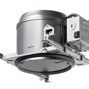 HALO E27ICAT E26 Series Recessed Lighting Shallow New Construction Insulation Contact Rated Air-Tite Housing, 6 in, Aluminum-0