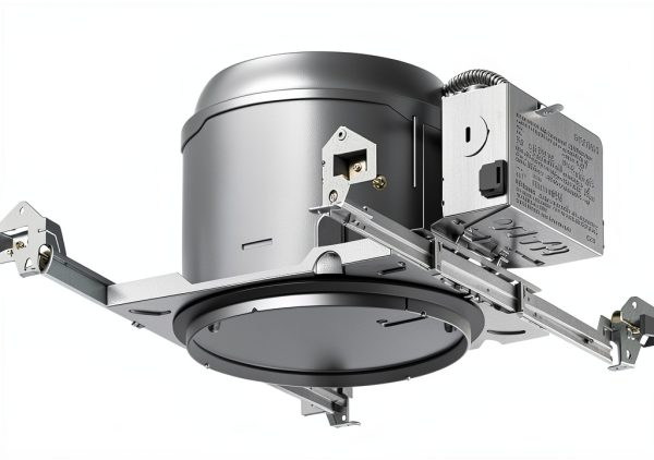 HALO E27ICAT E26 Series Recessed Lighting Shallow New Construction Insulation Contact Rated Air-Tite Housing, 6 in, Aluminum-0
