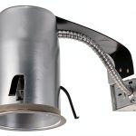 HALO H995RICAT LED Recessed Lighting Housing for Remodel Ceiling, T24, Insulation Contact, Air-Tite, Aluminum, 4 in., Silver-0