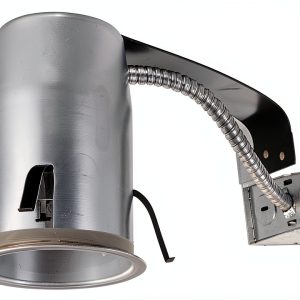 HALO H995RICAT LED Recessed Lighting Housing for Remodel Ceiling, T24, Insulation Contact, Air-Tite, Aluminum, 4 in., Silver-0