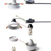 BRENDAXIN 2 Round White GU10 Downlight Housing – Aluminum 25° Angle-7