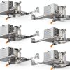 TORCHSTAR 8-Pack 4 Inch Shallow New Construction Recessed Lighting Housing, IC Rated & Air Tight Ceiling LED Downlight Can with J-Box, ETL Listed Slim/Narrow Can Light Housing, TP24 Connector-0