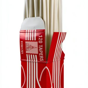 Cathedral Wax Lighting Taper Sticks 1/8 Inch x 16 Inch Box of 120 Wax-0